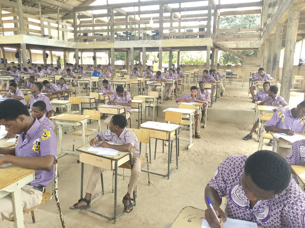 Final Mock Examination in Progress at Akro Senior High Technical School